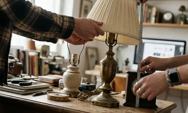Guía completa para elegir lámparas de mesa vintage según escala, pantalla y temperatura de luz